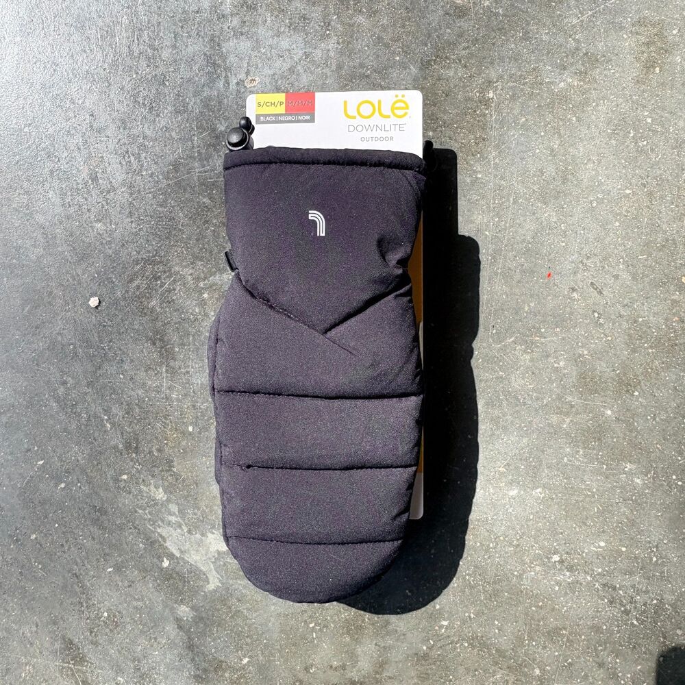 LOLE Puffer Mittens Womens Down Insulated Winter Gloves 650 Fill Warm New NIB